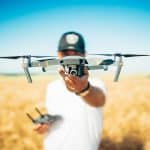 shallow focus photography of quadcopter